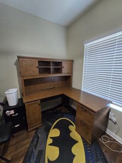 L Shaped Wood Desk
