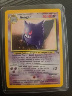 Gengar Holo Rare Pokémon Card 5/62 MP PRICE FIRM