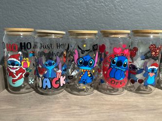 Glass cups Lilo and Stitch