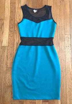 Dark turquoise short dress