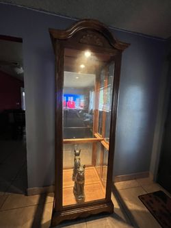 Wooden Glass Cabinet 