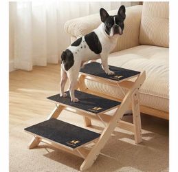Wooden Folding Pet Stairs 3-Step