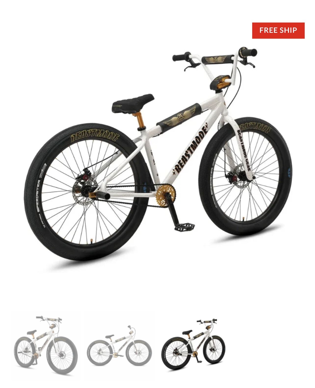 SE Bikes Beastmode Ripper BMX Bike White