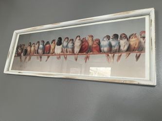 Lovely Framed Print “ Feathered Friends “