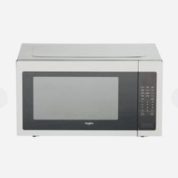 NEW Whirlpool 2.2 Cu. Ft. Countertop Microwave With 1,200-Watt cooking Power- Fingerprint Resistant Stainless Steel