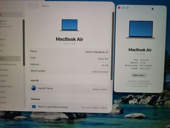 Apple M5  MacBook Air 15 inch 24GB RAM 1TB storage