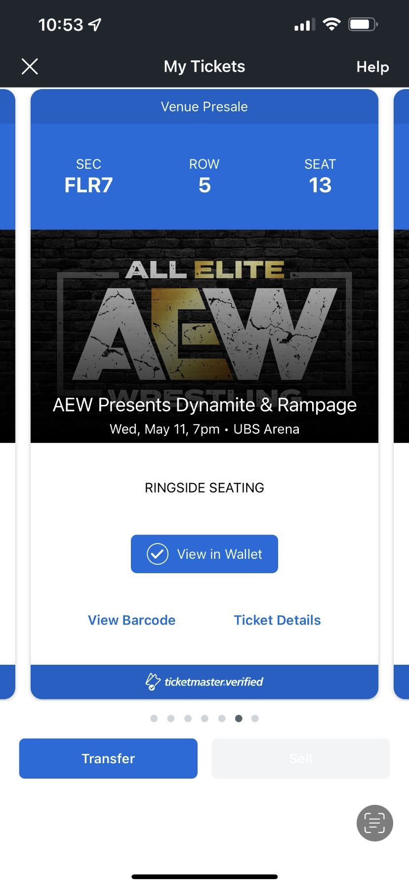2 Tickets For 5/11/22 At USB Arena
