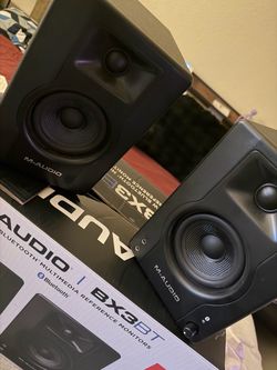 M-Audio BX3BT studio monitors and Bluetooth speakers