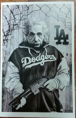 Dodgers Einstein  Poster 