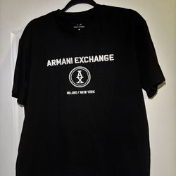 Armani Exchange Black T-Shirt Size M