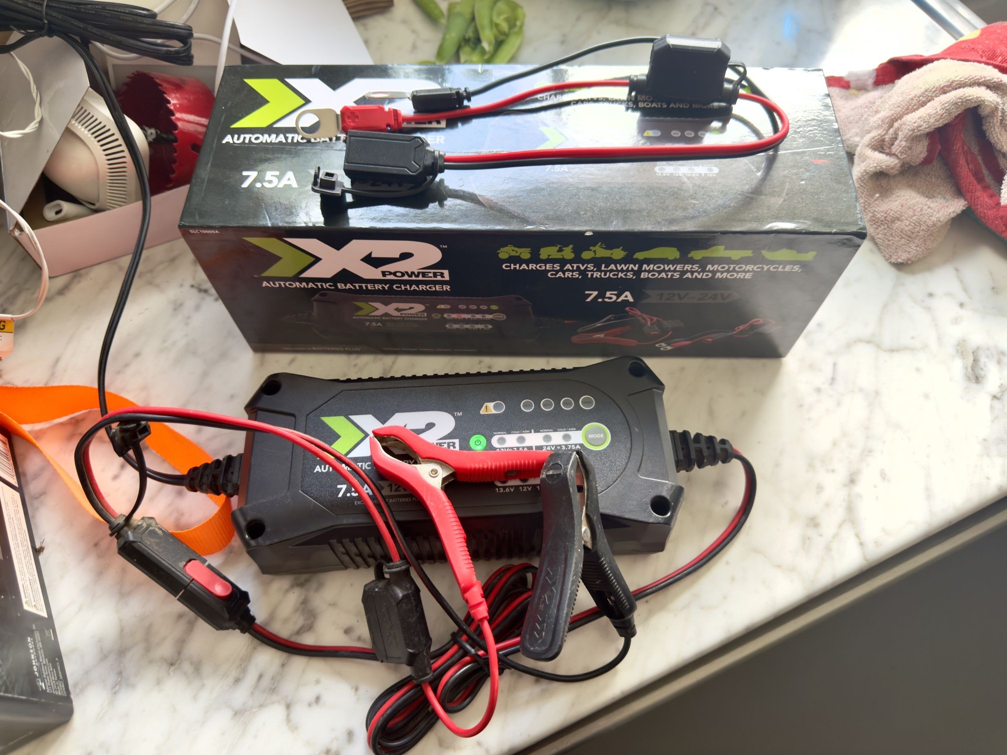 X2Power 7.5 Amp Battery Charger/Lithium