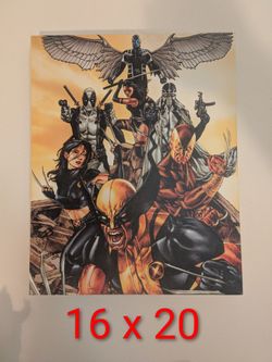 X force canvas print