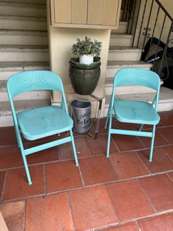 Metal Ikea chairs
