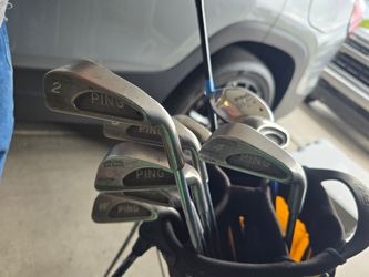 PING BLACK DOT GOLF CLUBS WITH BAG