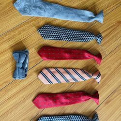 Clip-on ties and bow ($7 for All 7)