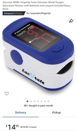 Zacurate 500 BL fingertip Pulse Oximeter