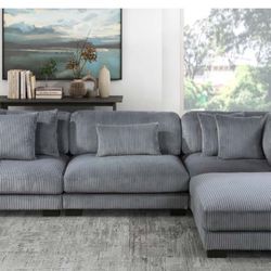 4PC GREY SECTIONAL 