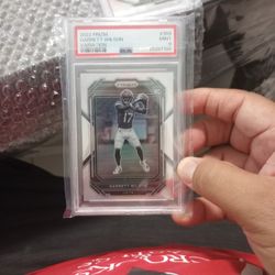 NFL 2022 Prizm Garrett Wilson Variation PSA Mint 9  Rc 