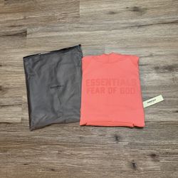 Fear Of God Essentials Hoodie Coral (FW22)