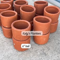 Small Terracotta Pots 6” $4ea