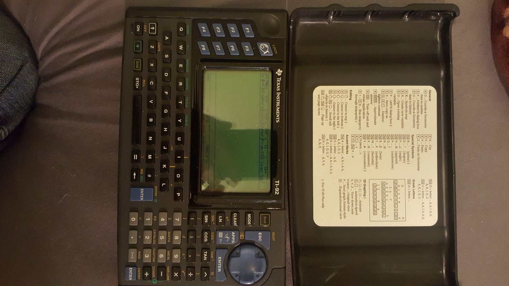 Texas instruments TI-92 plus graphing calculator with expansion ROM installed