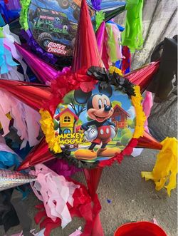 Mickey Mouse tambor star pinata