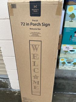 Welcome Signs With Light Batteries Including 