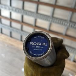 ROGUE FITNESS 28MM 7FT OLYMPIC TRAINING BAR - BLACK ZINC 20KG