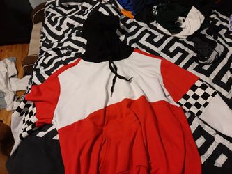 XL checkered hoodie