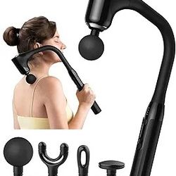 Deep Tissue Back Massager Deep Tissue with Extended Handle, 12MM Percussion Less-Shock Neck/Foot/Leg/Shoulder Massager