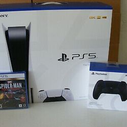 Sony PlayStation 5 Console Disc Edition PS5, Ultra-High-Speed Gaming with  4K-TV Gaming