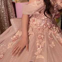 Rose Gold XV dress!