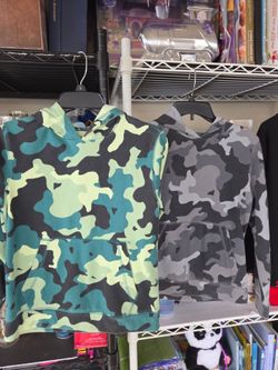 Boys about sz 8. Camp sweatshirts. Each