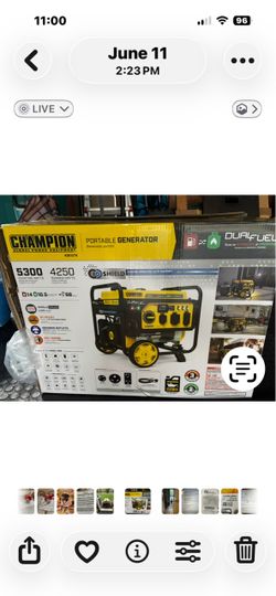 Champion 5300W Dual Fuel Portable Generator
