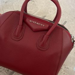 Givenchy Red Mini Antigona Bag