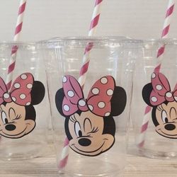 Custom Party Favors Party Plastic Cups Minnie Mouse - Any Theme Available 