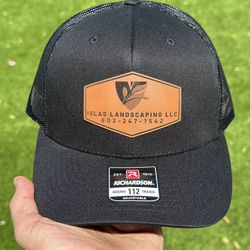 Leather Patch Hats (Free Mockup)