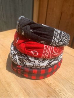 (4) Women's Wide Headband Twist Hairband Bow Knot Cross Head Wrap