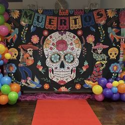 Dia De Los Muertos Backdrop