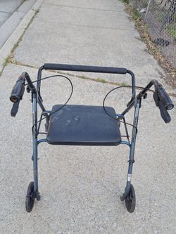 Oversized Rollator with Nice Wide Cushion .
