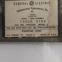 General electric,panel Base Assembly