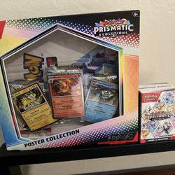 Pokemon Prismatic booster bundle And Poster Collection