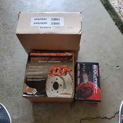 NEW Brake Pads, Rotors and Red Calipers