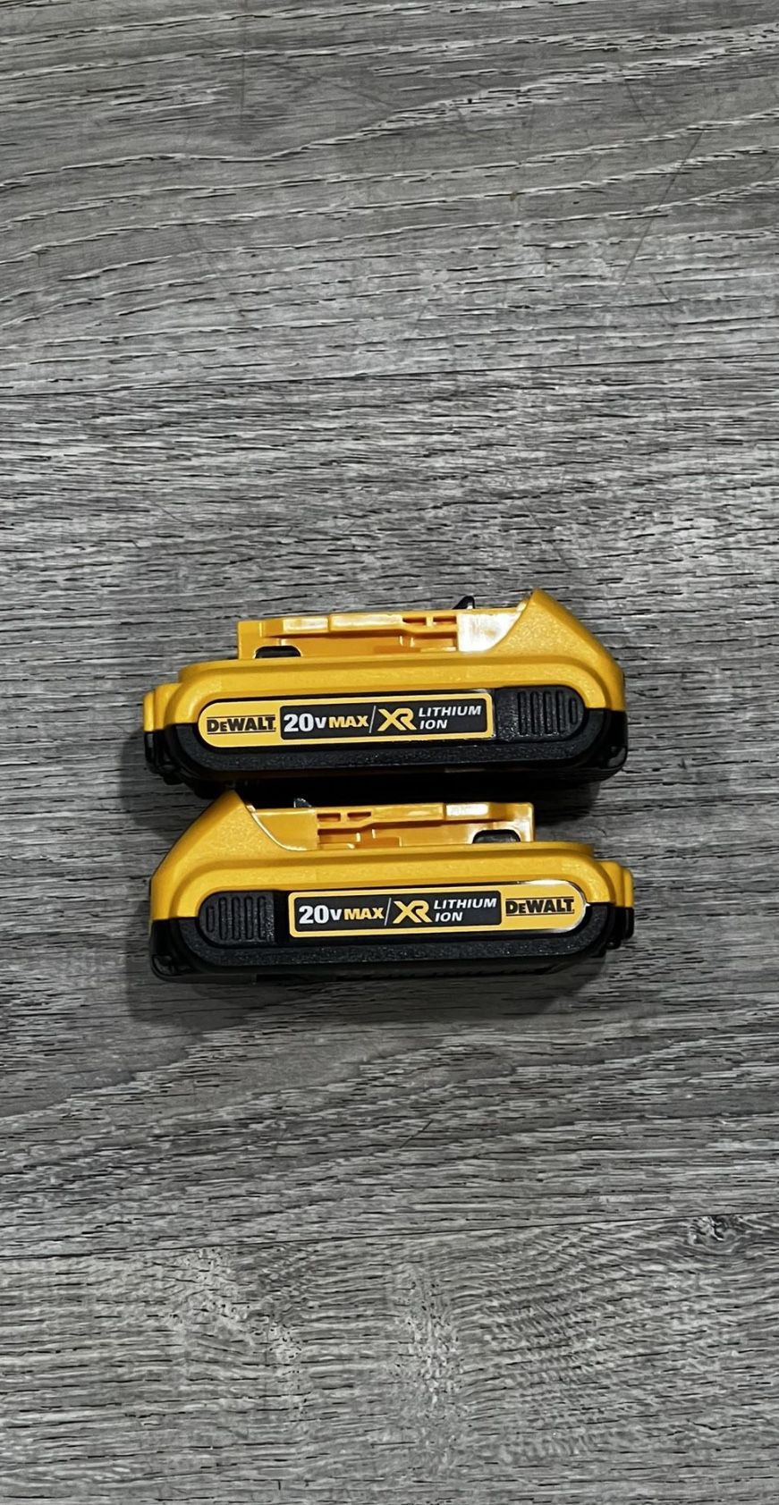 New DEWALT 20-Volt MAX XR Premium Lithium-Ion 2.0Ah Battery Pack (2-Pack) $80 FIRM
