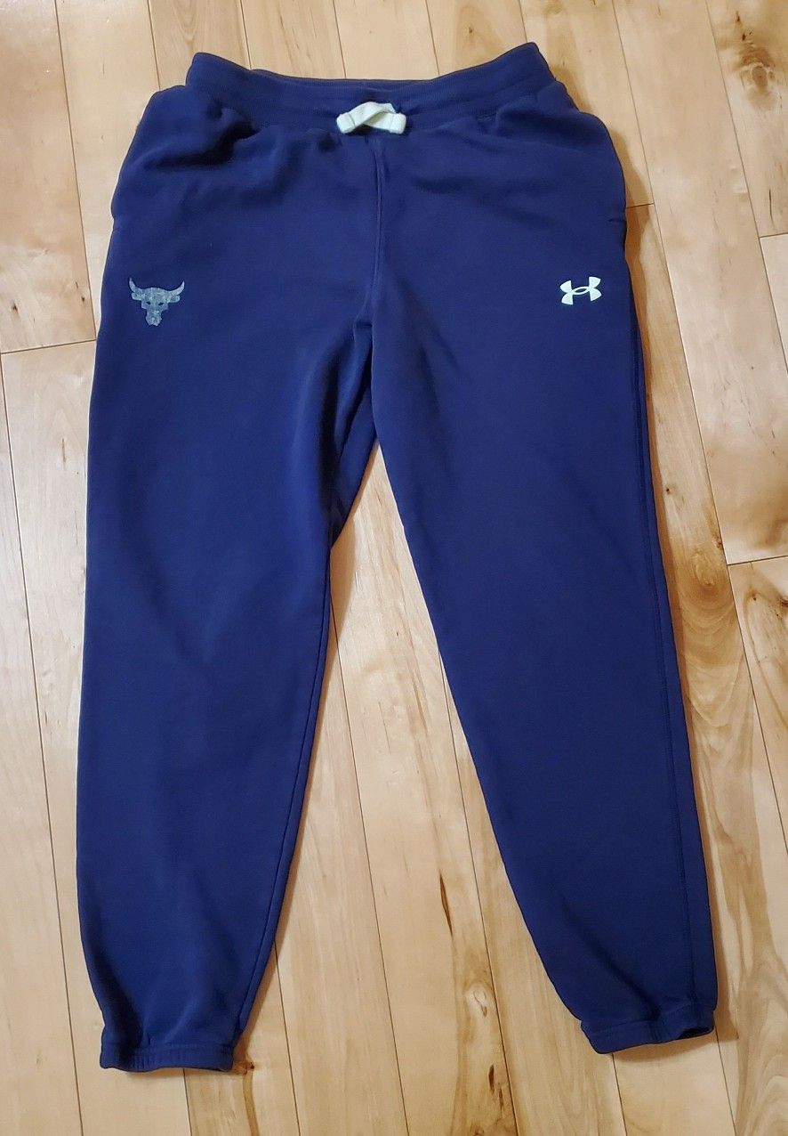 UA Boys Navy Blue Joggers (YXL)