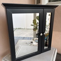 Wooden medicine cabinet