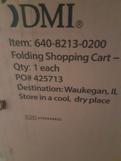 *NEW* Black Folding Shoping Cart 