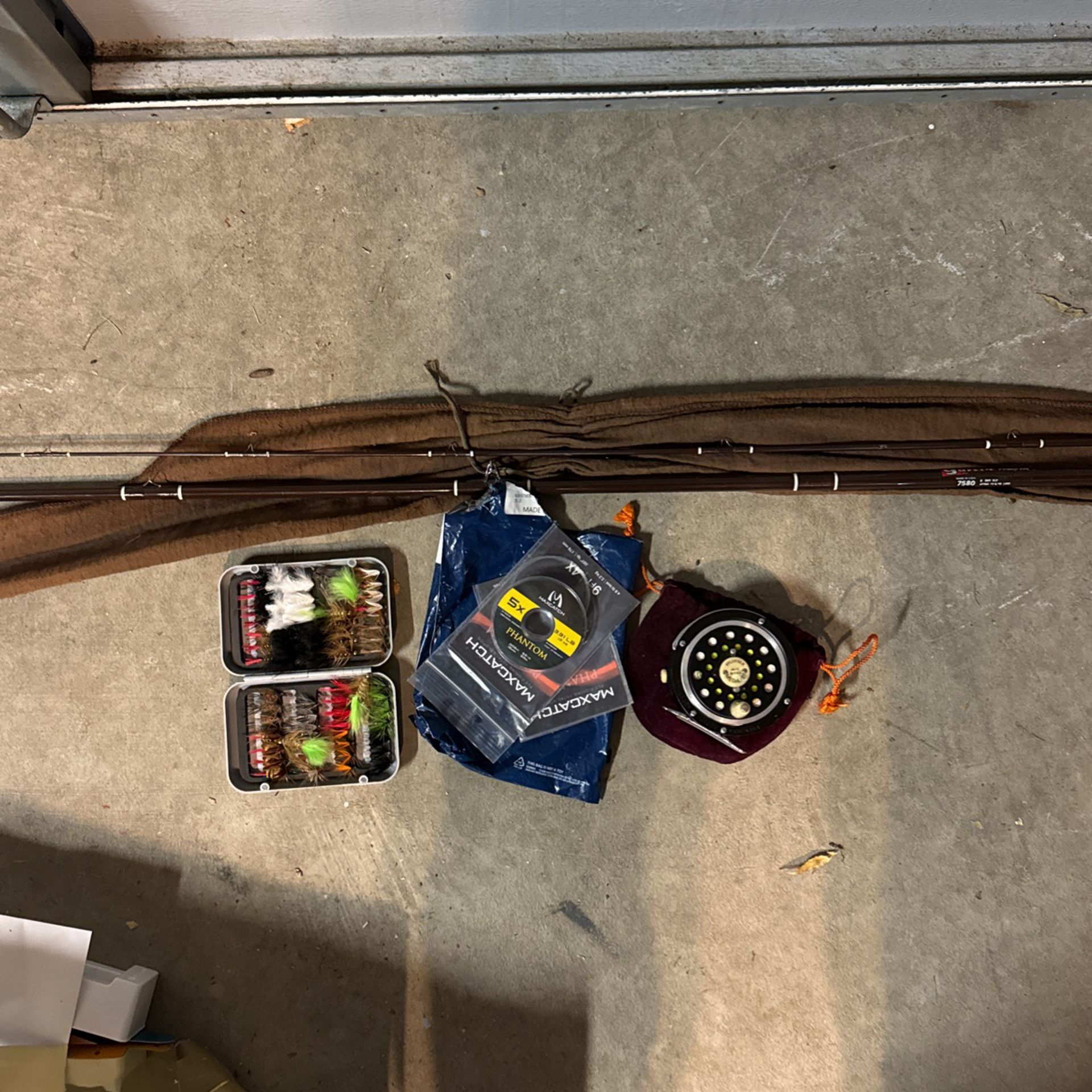 Fly Fishing Rod, Reel, And Accessories