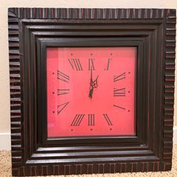 Wall clock - black and red color