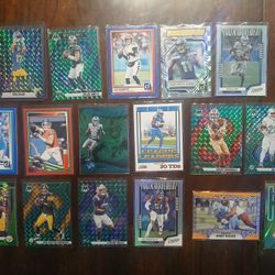 Football Bases Parallels & Inserts Parallels & Inserts Chromes Cards Lot 